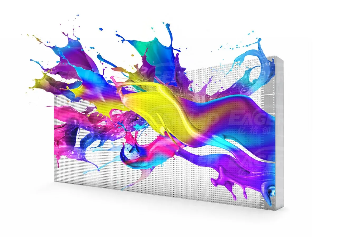 Film adhesive transparent screen